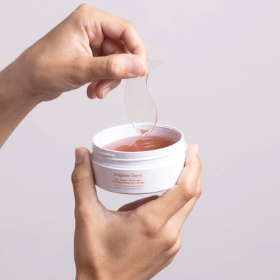 Three Ships Brighter Days Red Algae + Avocado Biodegradable Eye Masks