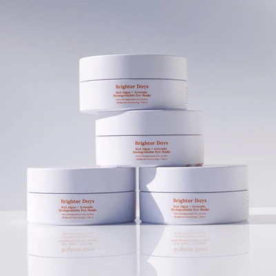 Three Ships Brighter Days Red Algae + Avocado Biodegradable Eye Masks