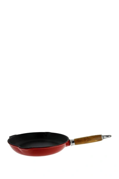 Shop French Home 11" Red French Enameled Cast Iron Fry Pan