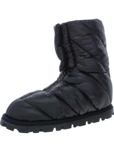 Shop Miu Miu Womens Quilted Padded Winter & Snow Boots In Black