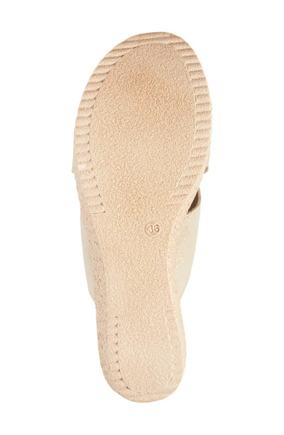 Cordani Braylin Espadrille Wedge Sandal In Soft Gold Suede