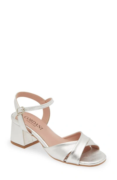 Shop Cordani Ilaria Block Heel Sandal In Argento