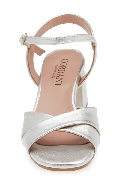 Shop Cordani Ilaria Block Heel Sandal In Argento