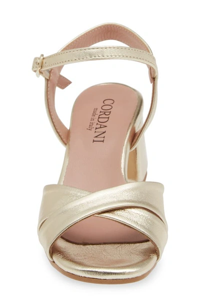 Shop Cordani Ilaria Block Heel Sandal In Platino