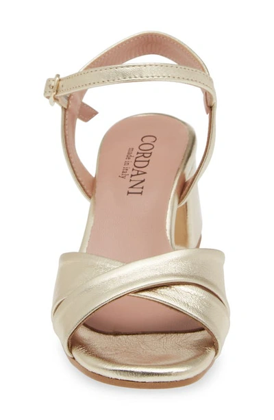 Cordani Buffy Espadrille Platform Sandal In Platino