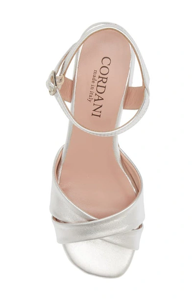 Cordani Ilaria Block Heel Sandal In Argento