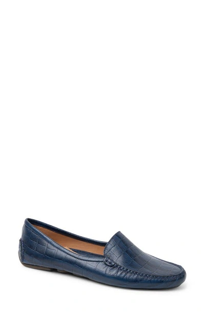 Shop Patricia Green 'jillian' Loafer In Navy Crocodile