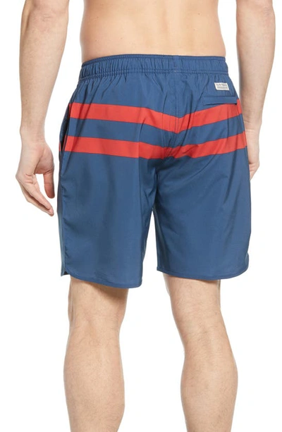 Shop Fair Harbor The Anchor Swim Trunks In Red Stripe