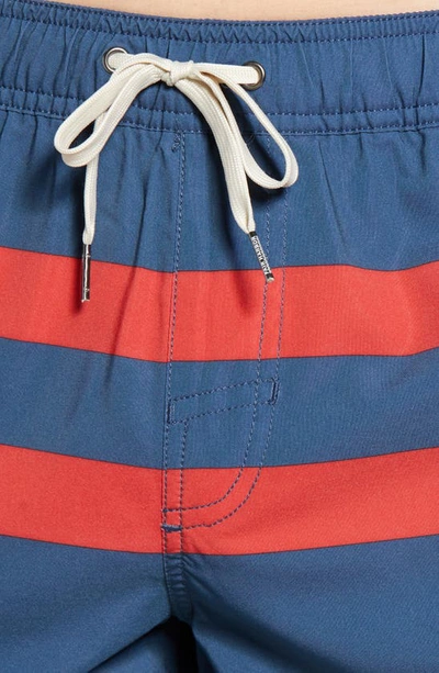 Shop Fair Harbor The Anchor Swim Trunks In Red Stripe