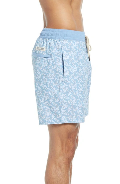 Shop Fair Harbor The Bayberry Swim Trunks In Mist Seaweed