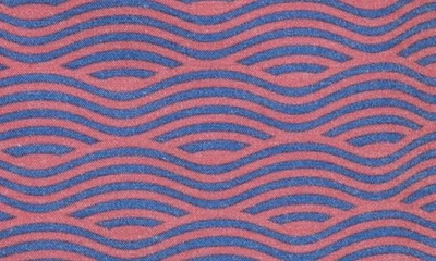 Fair Harbor The Bayberry Wave Print Swim Trunks In Red Waves