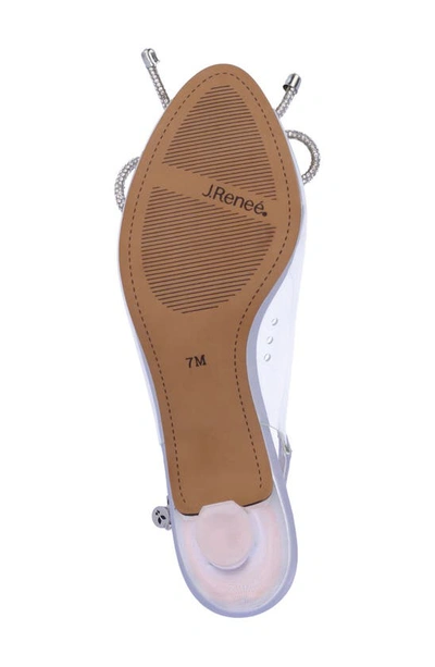 Shop J. Reneé Menaka Slingback Sandal In Clear/ Silver
