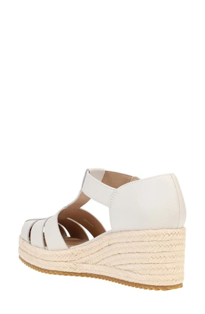 Eileen Fisher Tilly Jute Wedge Fisherman Sandal In Bone