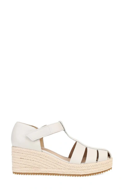 Eileen Fisher Tilly Jute Wedge Fisherman Sandal In Bone