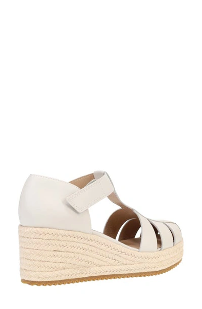Eileen Fisher Tilly Jute Wedge Fisherman Sandal In Bone