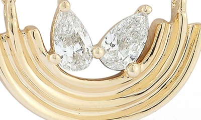 Shop Dana Rebecca Designs Nana Bernice Pear Diamond Pendant Necklace In Yellow Gold/ Diamonds