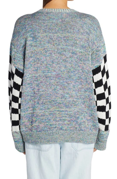 Shop Stella Mccartney Jacquard Cotton Sweater In 8490 Multicolor