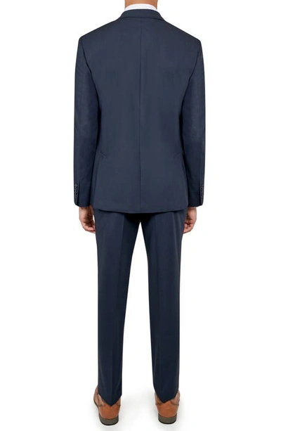 Shop Wrk Slim Fit Performance Suit In Navy