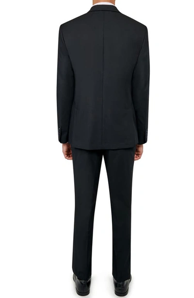 Wrk Best Solid Slim Fit Suit In Black