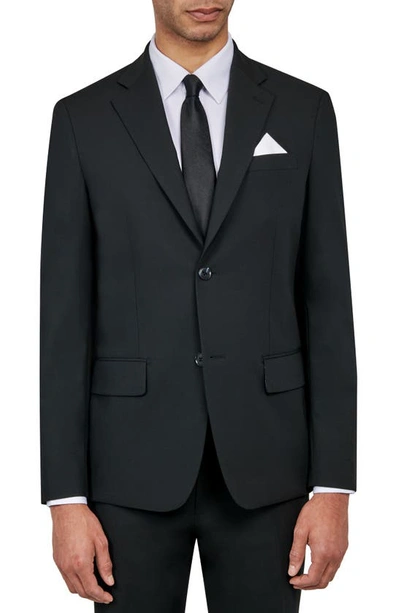 Wrk Best Solid Slim Fit Suit In Black