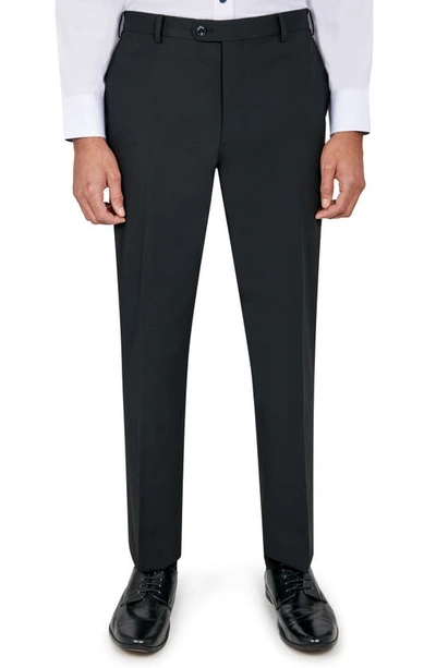 Wrk Best Solid Slim Fit Suit In Black