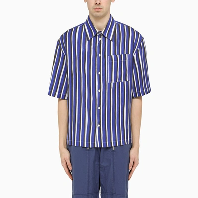 Shop Bottega Veneta | Blue Wide Striped Shirt