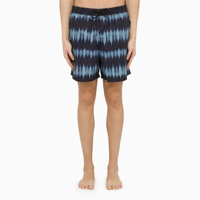 Shop Apc A.p.c. | Blue Tie-dye Beach Boxer Shorts