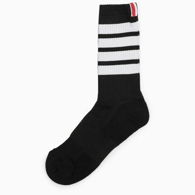 Shop Thom Browne | Black Sports Socks