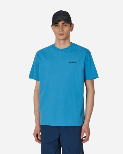 Shop Patagonia P-6 Mission Organic T-shirt In Blue