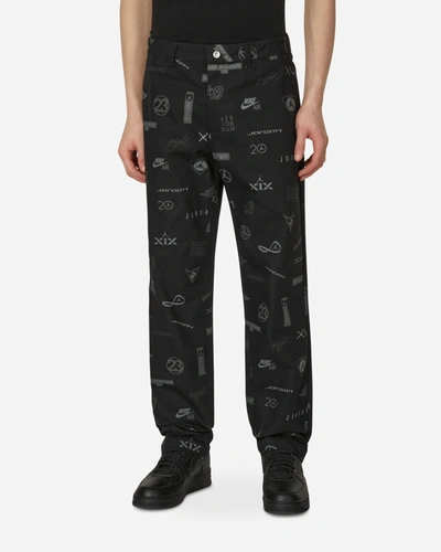 Shop Nike Flight Heritage Printed Pants In Black