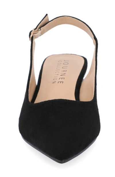 Shop Journee Collection Sylvia Slingback Pump In Black