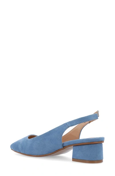 Journee Collection Sylvia Slingback Pump In Blue