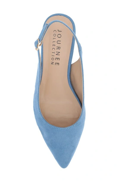 Journee Collection Sylvia Slingback Pump In Blue
