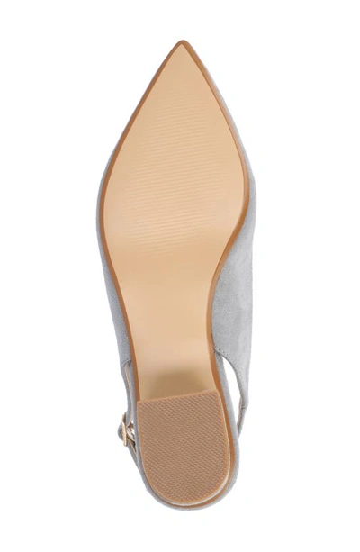 Shop Journee Collection Sylvia Slingback Pump In Grey