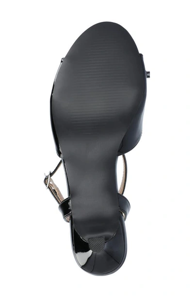 Journee Collection Jennifer Bow Ankle Strap Sandal In Black