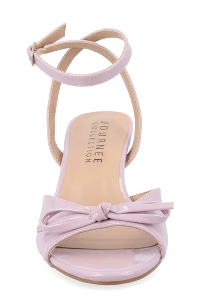 Journee Collection Jennifer Bow Ankle Strap Sandal In Purple