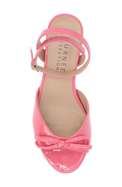 Journee Collection Jennifer Bow Ankle Strap Sandal In Pink