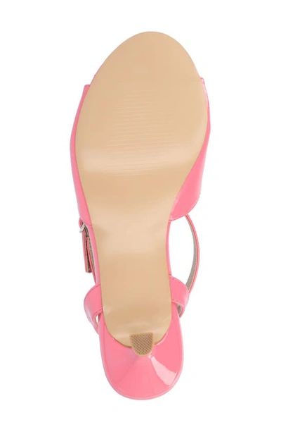 Shop Journee Collection Jennifer Bow Ankle Strap Sandal In Pink