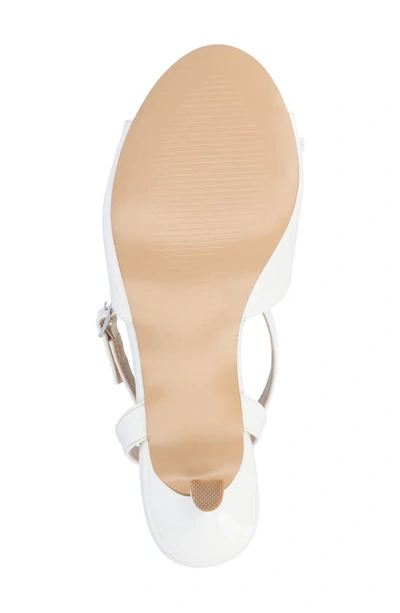 Journee Collection Jennifer Bow Ankle Strap Sandal In White