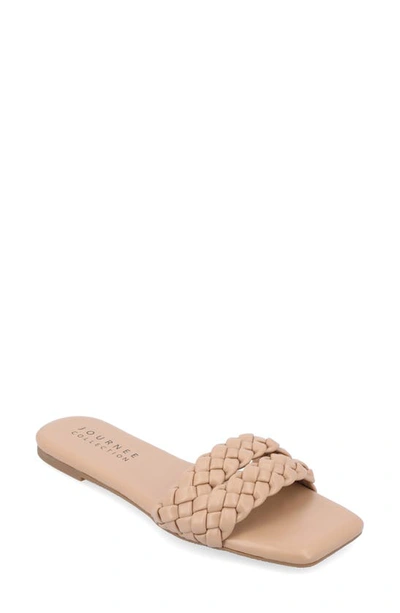 Shop Journee Collection Tru Comfort Sawyerr Sandal In Beige