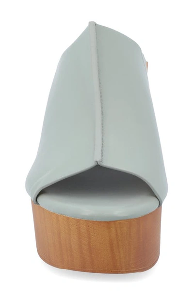 Shop Journee Collection Tru Comfort Lorenza Platform Sandal In Slate