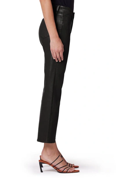 Shop Joe's The Callie Coated High Waist Ankle Bootcut Jeans In Black