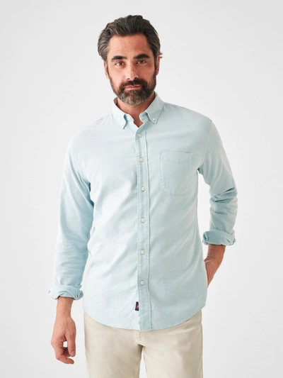 Shop Faherty Stretch Oxford Shirt In Seaside