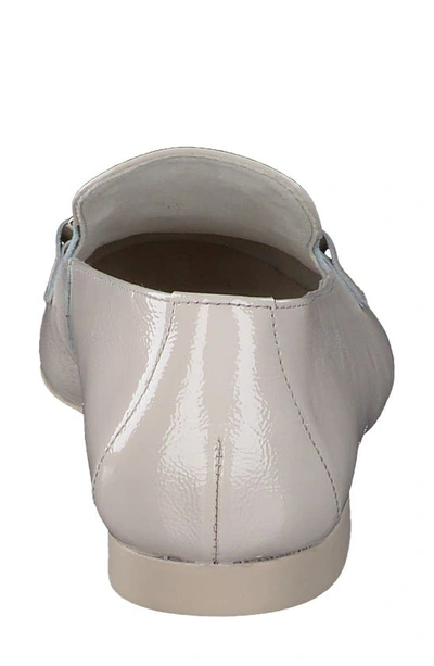 Paul Green Daphne Flat In Biscuit Crinkled Patent