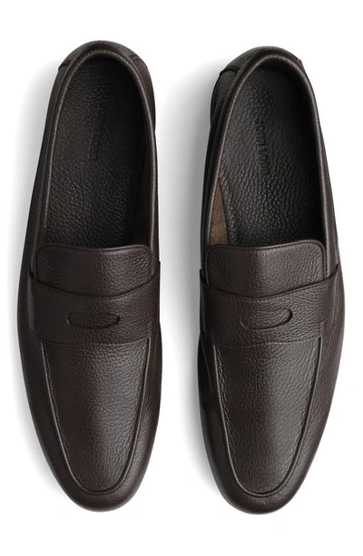 John Lobb Men's Thorne Soft Textured Leather Penny Loafers In Brown