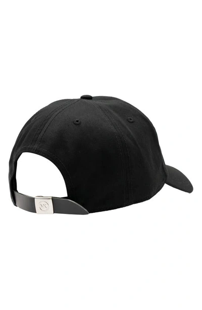 Shop Michael Kors Logo Baseball Cap In Black