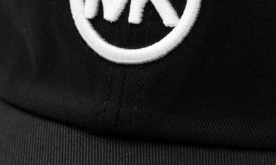 Shop Michael Kors Logo Baseball Cap In Black