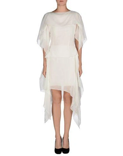 Shop Jean Paul Gaultier 3/4 Length Dresses In White
