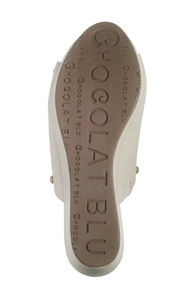 Shop Chocolat Blu Platform Wedge Sandal In Cloud Leather