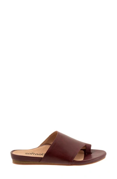 Softwalk Corsica Slide Sandal In Mahogany